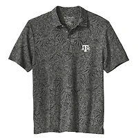 Men's Tommy Bahama  Gray Texas A&M Aggies IslandZone Wild Hibiscus Tri-Blend Polo