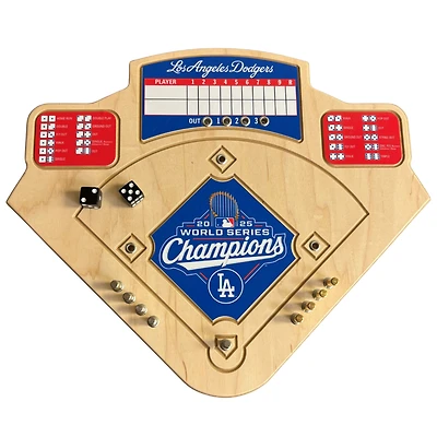 Los Angeles Dodgers 2025 World Series Champions Handcrafted Wood Baseball Game