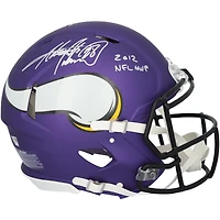 Adrian Peterson Minnesota Vikings Autographed Riddell Speed Authentic Helmet with "2012 NFL MVP" Inscription