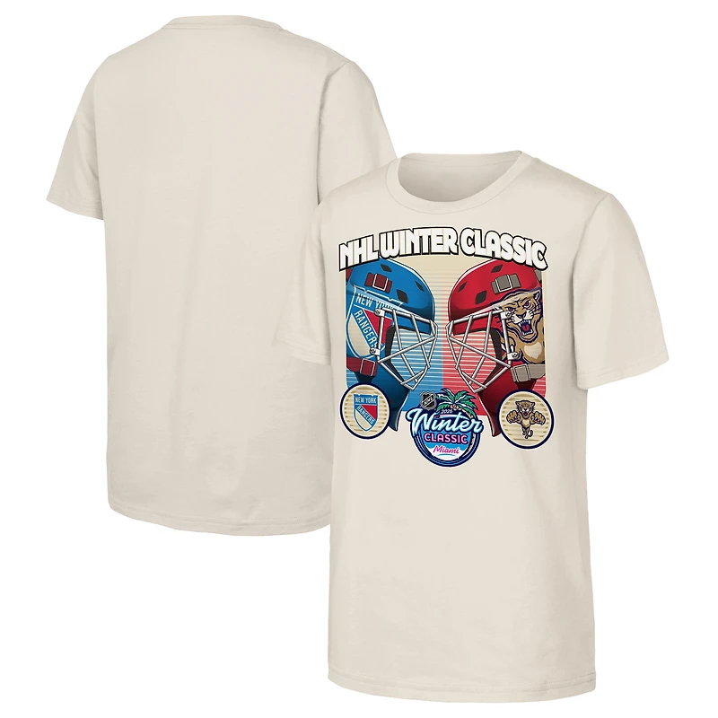 Youth Outerstuff Natural Florida Panthers vs. New York Rangers 2026 NHL Winter Classic Matchup T-Shirt