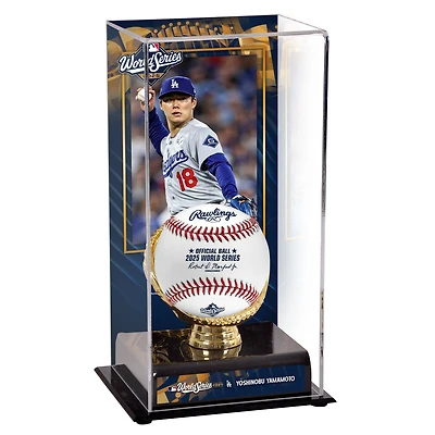 Yoshinobu Yamamoto Los Angeles Dodgers 2025 World Series Champions Sublimated Display Case with Image