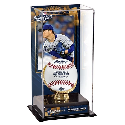 Yoshinobu Yamamoto Los Angeles Dodgers 2025 World Series Champions MVP Sublimated Display Case with Image