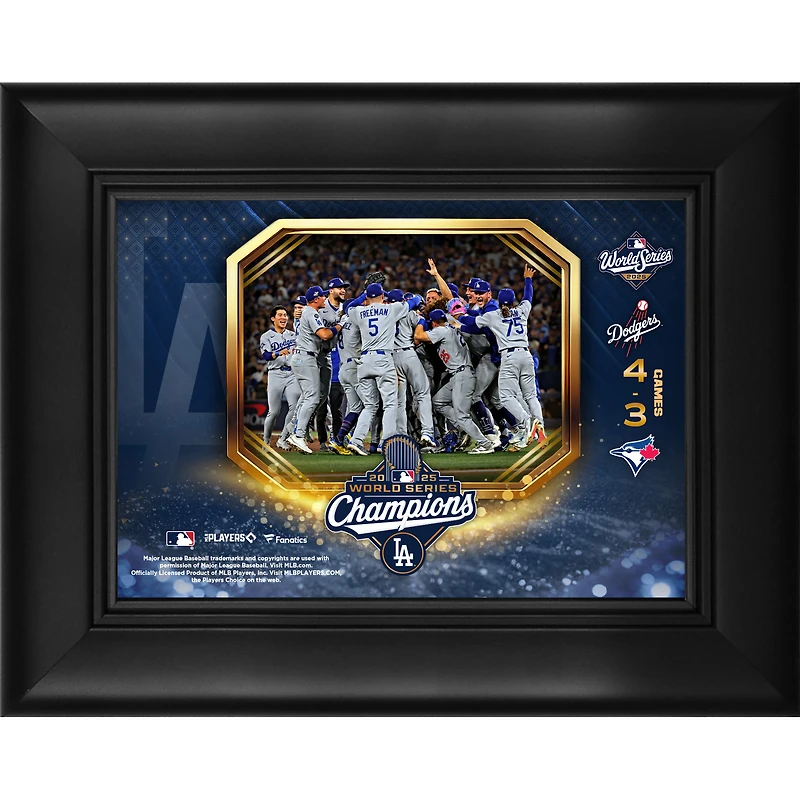 Los Angeles Dodgers 2025 World Series Champions Framed 5" x 7" Collage
