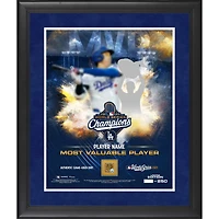 Yoshinobu Yamamoto Los Angeles Dodgers 2025 World Series Champions Framed 16" x 20" MVP Collage with a Capsule of World Series Game-Used Dirt - Limited Edition of 250