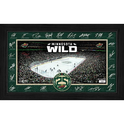 Highland Mint Minnesota Wild 2025 Signature Rink Framed Art