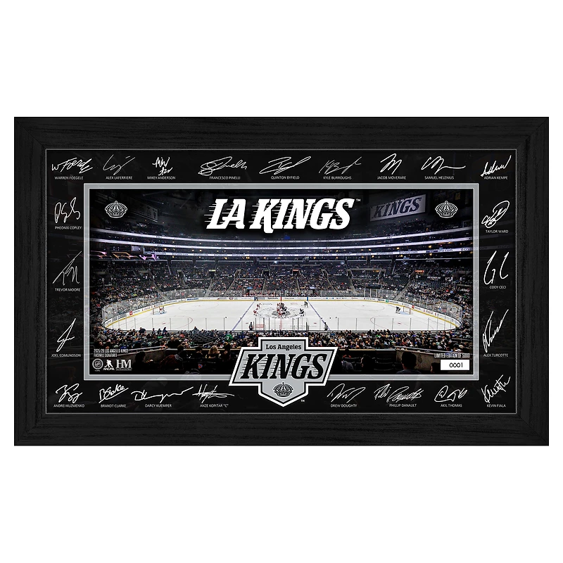 Highland Mint Los Angeles Kings 2025 Signature Rink Framed Art