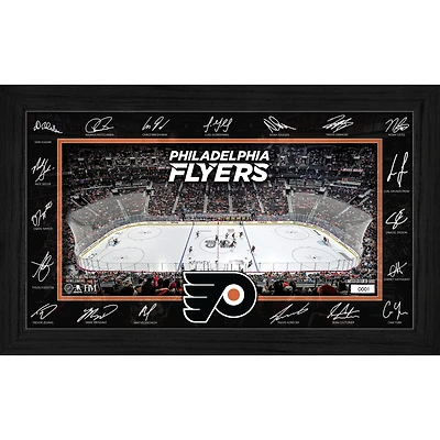 Highland Mint Philadelphia Flyers 2025 Signature Rink Framed Art
