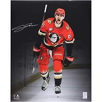 Cutter Gauthier Anaheim Ducks Autographed 16" x 20" Orange Jersey Celebration Spotlight Photograph