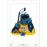 Nashville Predators Cookie Monster 14" x 20" Sesame Street Limited Edition Fine Art Print