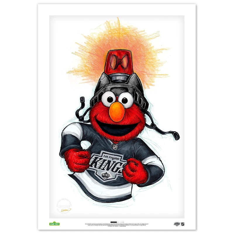 Los Angeles Kings Elmo 14" x 20" Sesame Street Limited Edition Fine Art Print