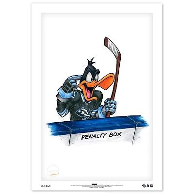 Utah Mammoth Daffy Duck 14" x 20" Looney Tunes Limited Edition Fine Art Print