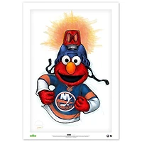 New York Islanders Elmo 14" x 20" Sesame Street Limited Edition Fine Art Print