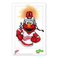 Detroit Red Wings Elmo 11" x 17" Sesame Street Poster Print