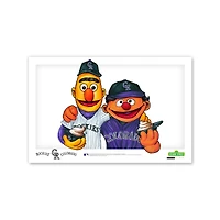 Colorado Rockies Bert & Ernie 11" x 17" Sesame Street Poster Print
