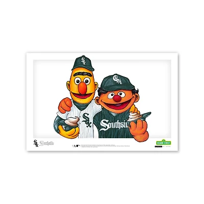 Chicago White Sox Bert & Ernie 11" x 17" Sesame Street Poster Print