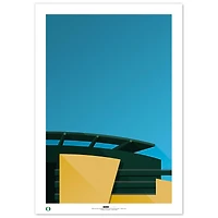 Oregon Ducks Autzen Stadium 24" x 36" Minimalist Fine Art Print