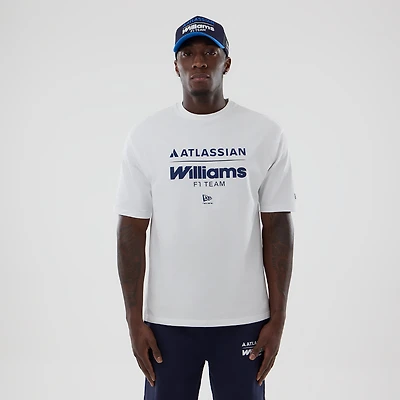 Men's New Era White Williams Racing Oversized T-Shirt