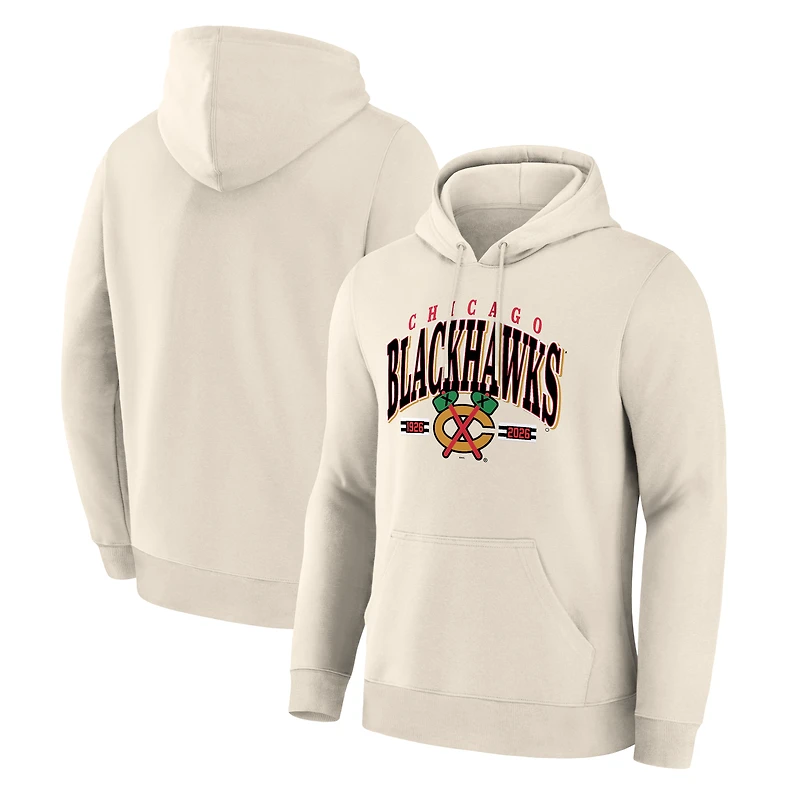 Men's Cream Chicago Blackhawks Alternate Legacy Hoodie