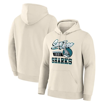 Men's  Cream San Jose Sharks Alternate Legacy Hoodie