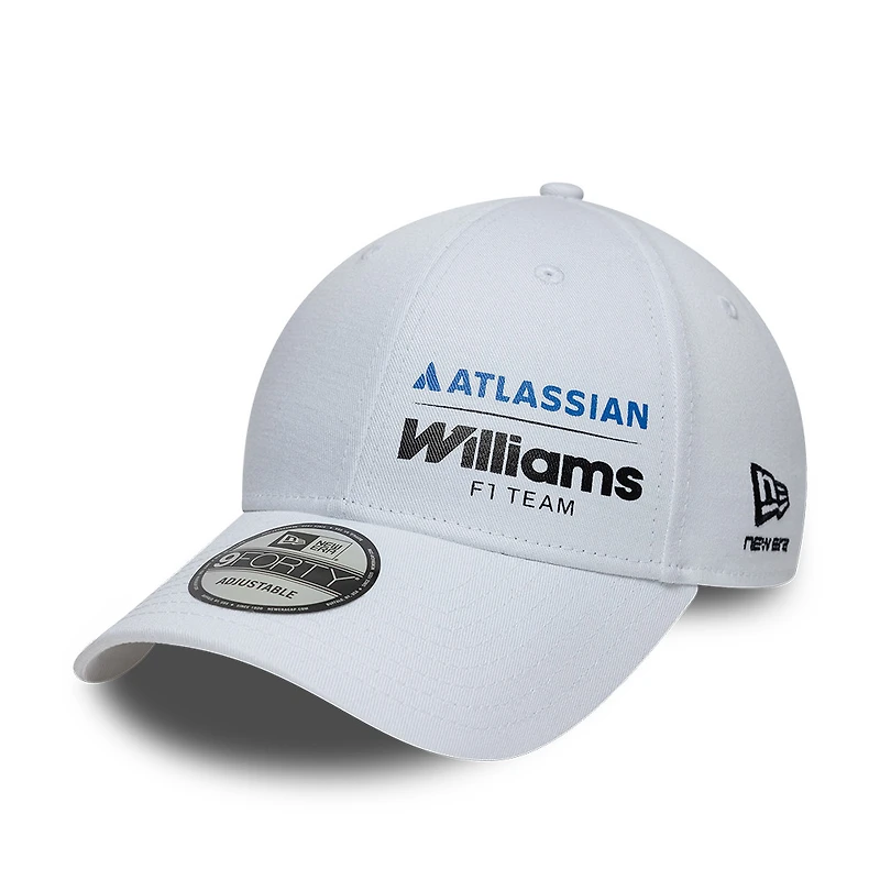 Men's New Era White Williams Racing 9FORTY Adjustable Hat