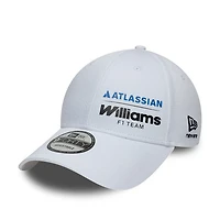 Men's New Era White Williams Racing 9FORTY Adjustable Hat