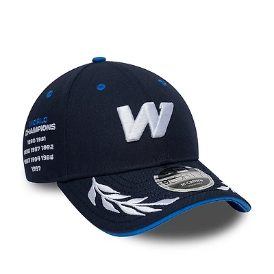 Men's New Era Navy Williams Racing Launch 9FORTY M-Crown Adjustable Hat