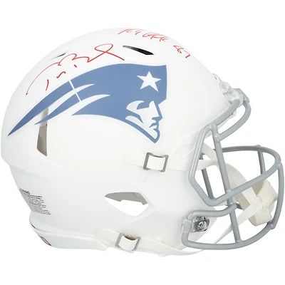 Tom Brady & Rob Gronkowski New England Patriots Autographed Riddell Rivalry Speed Authentic Helmet