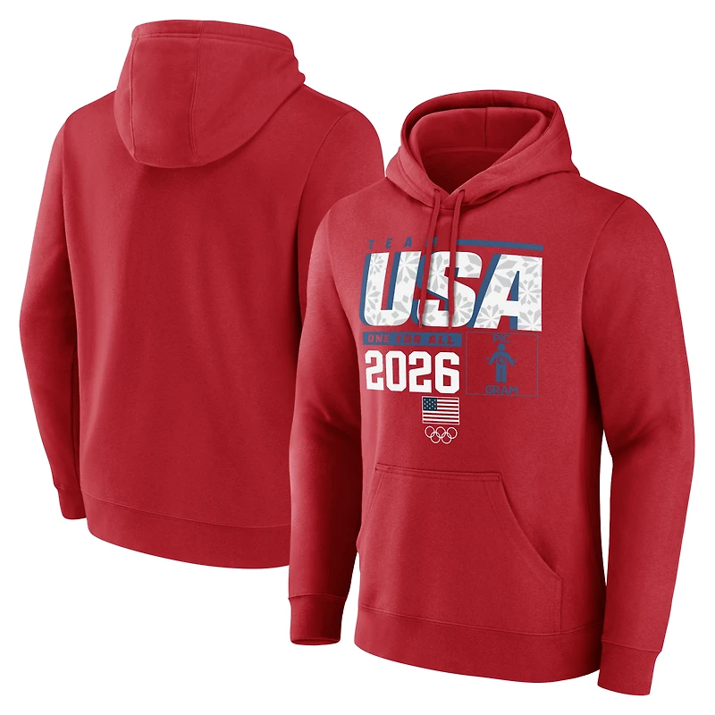 Men's Red Team USA 2026 Winter Olympics Pic-O-Gram Hoodie