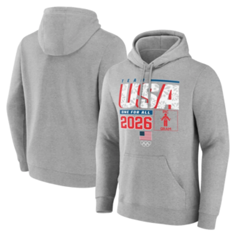 Men's Gray Team USA 2026 Winter Olympics Pic-O-Gram Hoodie