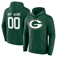 Men's Green Green Bay Packers Team Authentic Personalized Name & Number Hoodie