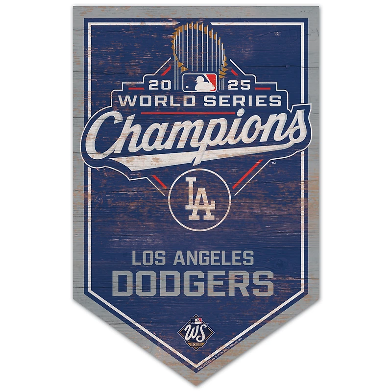 WinCraft Los Angeles Dodgers 2025 World Series Champions 11" x 17" Wood Sign