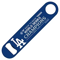 WinCraft Los Angeles Dodgers Back-To-Back World Series Champions Double-Sided Bottle Opener Tool