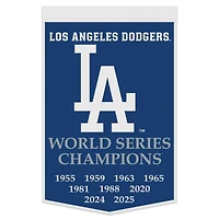 WinCraft Los Angeles Dodgers Nine-Time World Series Champions 24" x 38" One-Sided Wool Banner