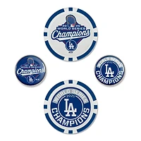 WinCraft Los Angeles Dodgers 2025 World Series Champions Four-Piece Ball Marker Set