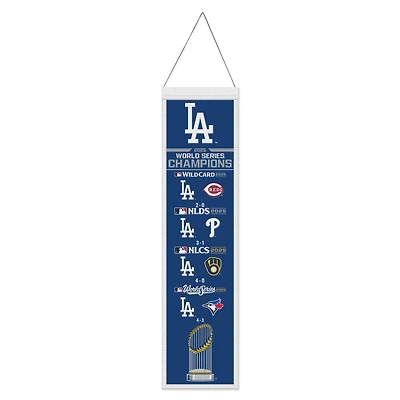 WinCraft Los Angeles Dodgers 2025 World Series Champions 8" x 32 Wool Banner