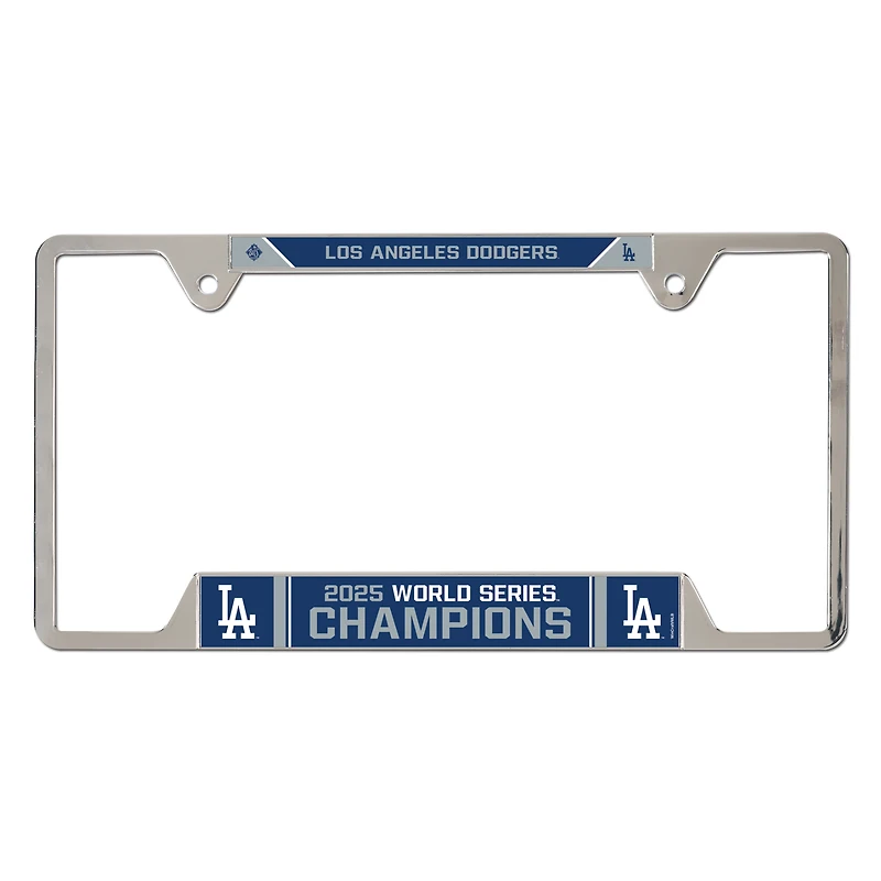 WinCraft Los Angeles Dodgers 2025 World Series Champions Metal License Plate Frame