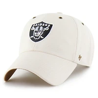 Men's Carhartt x '47 Natural Las Vegas Raiders Undyed Clean Up Adjustable Hat