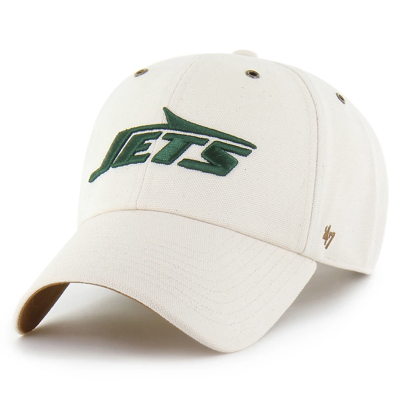 Men's Carhartt x '47 Natural New York Jets Undyed Clean Up Adjustable Hat