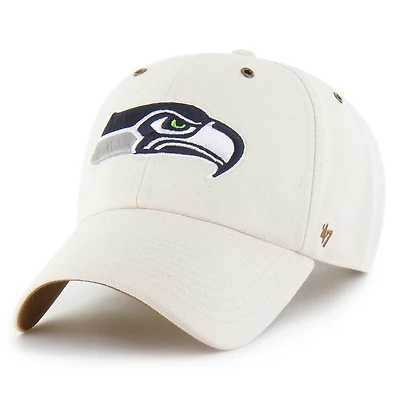 Men's Carhartt x '47 Natural Seattle Seahawks Undyed Clean Up Adjustable Hat