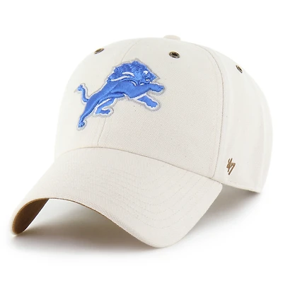 Men's Carhartt x '47 Natural Detroit Lions Undyed Clean Up Adjustable Hat