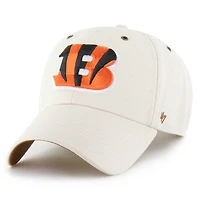 Men's Carhartt x '47 Natural Cincinnati Bengals Undyed Clean Up Adjustable Hat
