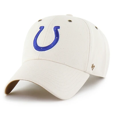 Men's Carhartt x '47 Natural Indianapolis Colts Undyed Clean Up Adjustable Hat