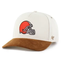 Men's Carhartt x '47 Natural/Brown Cleveland Browns Undyed Relaxed Hitch Adjustable Hat
