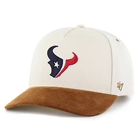 Men's Carhartt x '47 Natural/Brown Houston Texans Undyed Relaxed Hitch Adjustable Hat