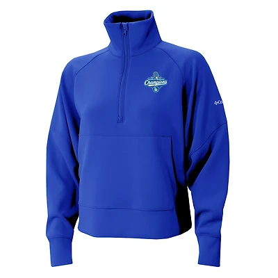 Women's Columbia  Royal Los Angeles Dodgers 2025 World Series Champions Wickhams Hills Quarter-Zip Pullover