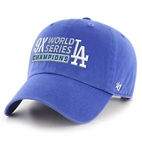 Men's '47  Royal Los Angeles Dodgers Nine-Time World Series Champions Clean Up Adjustable Hat