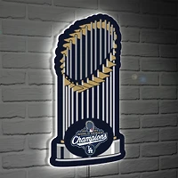 Los Angeles Dodgers 2025 World Series Champions LED Trophy Wall Sign