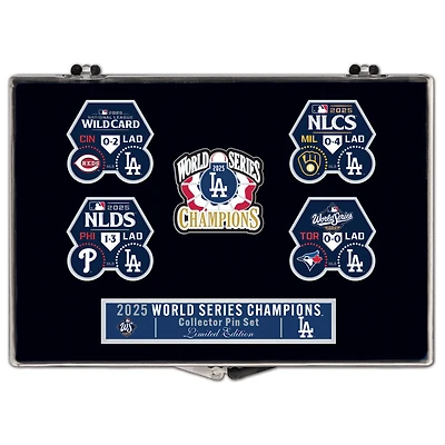 WinCraft Los Angeles Dodgers 2025 World Series Champions Five-Piece Collector Pin Set