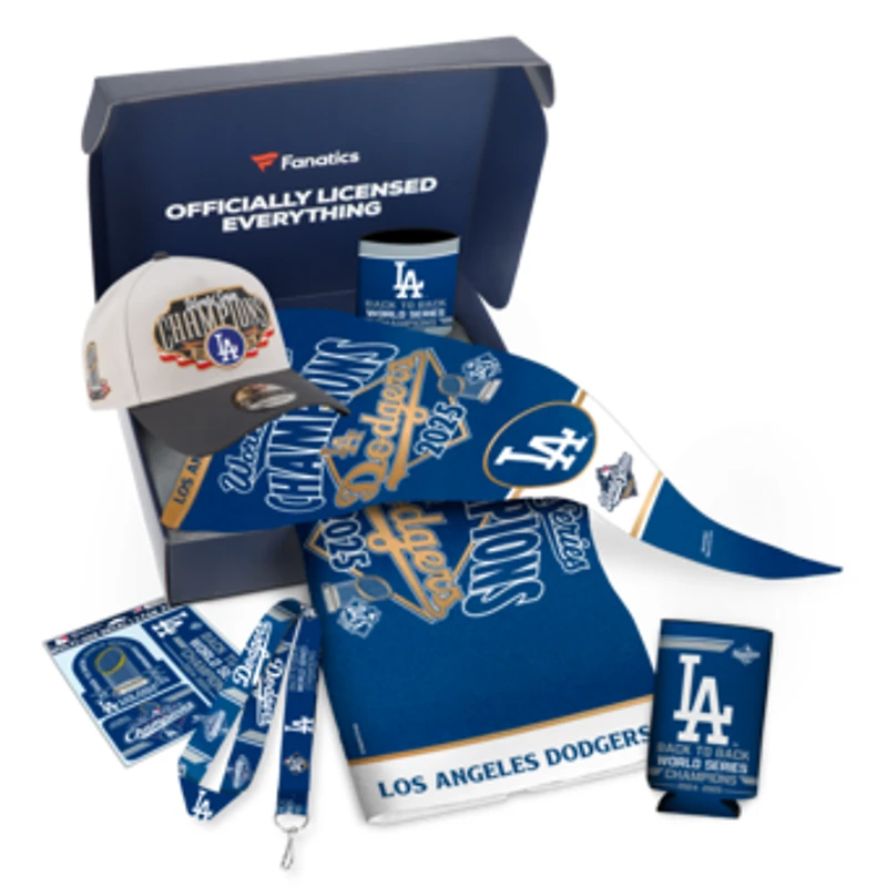 WinCraft Los Angeles Dodgers 2025 World Series Champions Gift Box - $105+ Value