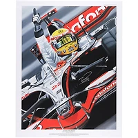Lewis Hamilton McLaren F1 Team Autographed 28" x 36" Living the Dream Giclee Print